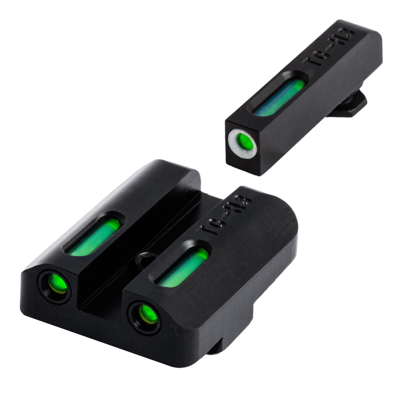 TRUGLO TFX Handgun Sight - Durable Shock-Resistant Compact Tritium & Fiber-Optic Sight for Pistols | Bright Day/Night Visibility | Ideal for Home Defense, Tactical Training & Concealed Carry