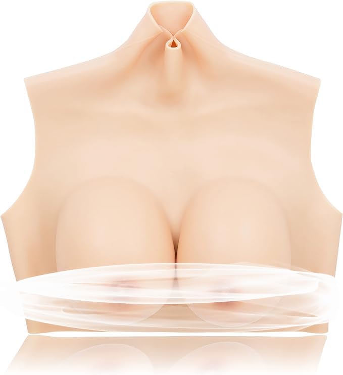Premium Silicone Fake Boobs B-C Cup - Realistic Breast Plates for Crossdressing, Drag Queens & Cosplay | Comfortable & Natural Looking for Costumes, Theater & Gender Transformation