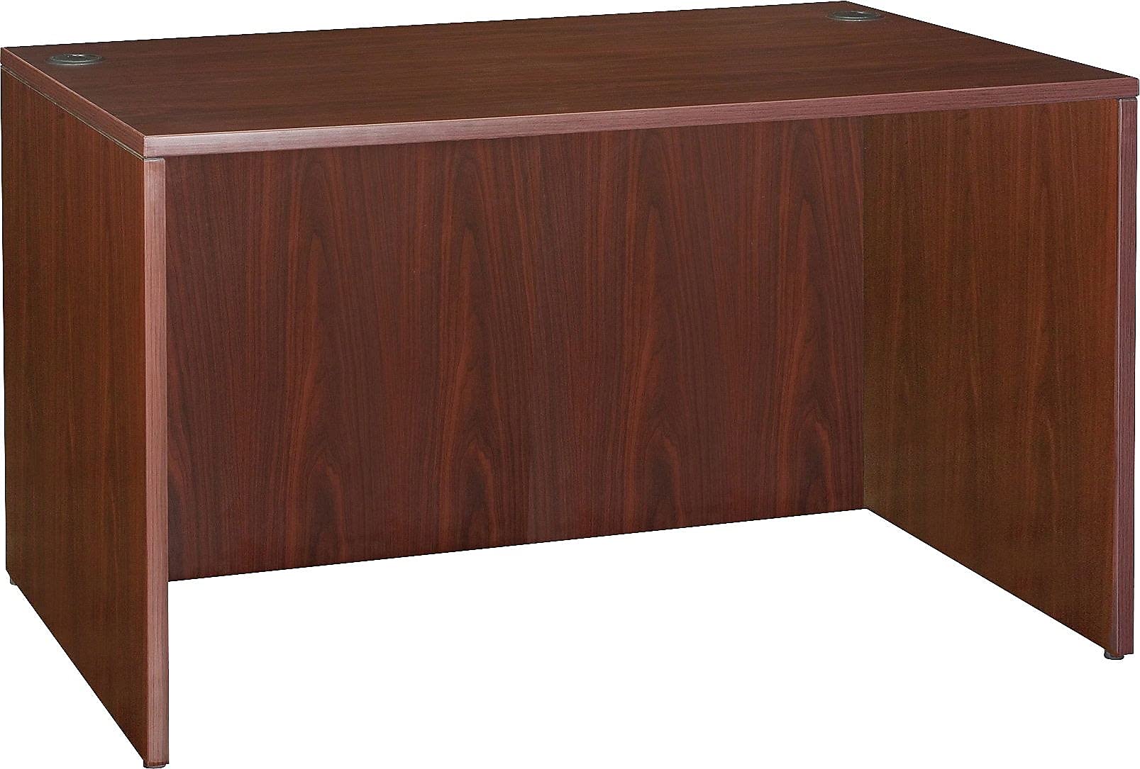 Lorell LLR69375 Essentials Desk - Modern Home Office Desk with Durable Steel Frame, Adjustable Height, Spacious Work Surface for Study, Work & Gaming