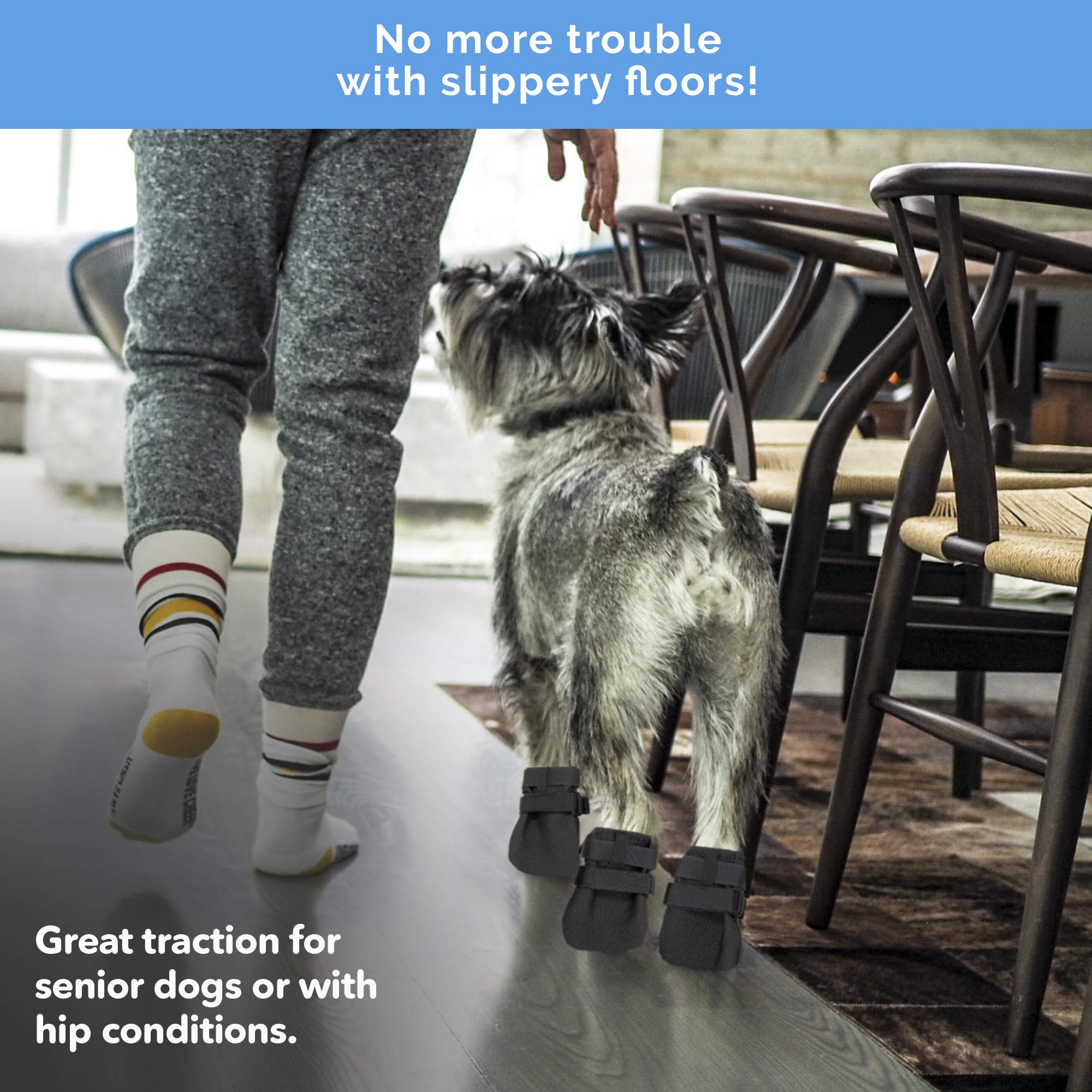 Durable Dog Boots for Hot Pavement - Heat & Water Resistant Dog Shoes with Paw Protection for XL Dogs (Size 11) - Perfect for Summer Walks, Hiking & Outdoor Adventures