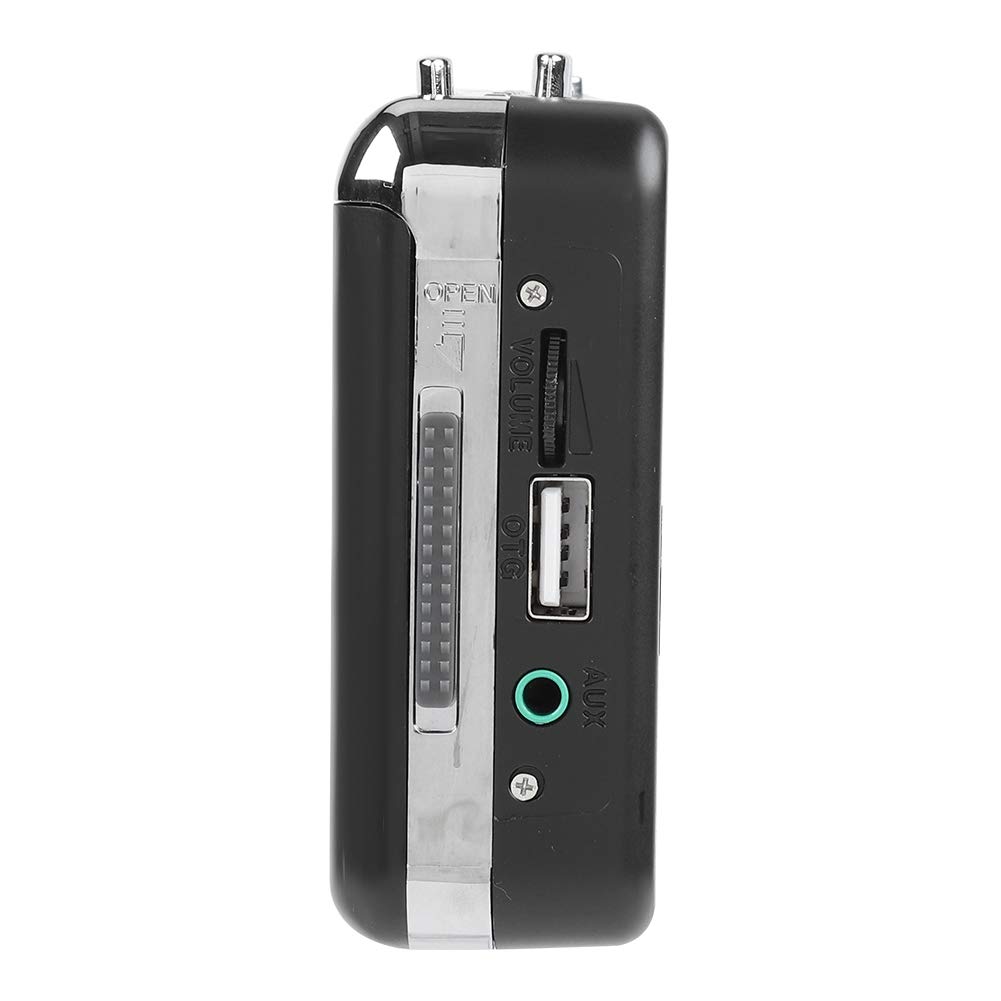 Cassette Tape to MP3 Converter - USB Flash Drive Audio Capture Device with Battery & USB Power - Digitize Old Music for Home, Car & Vintage Collections