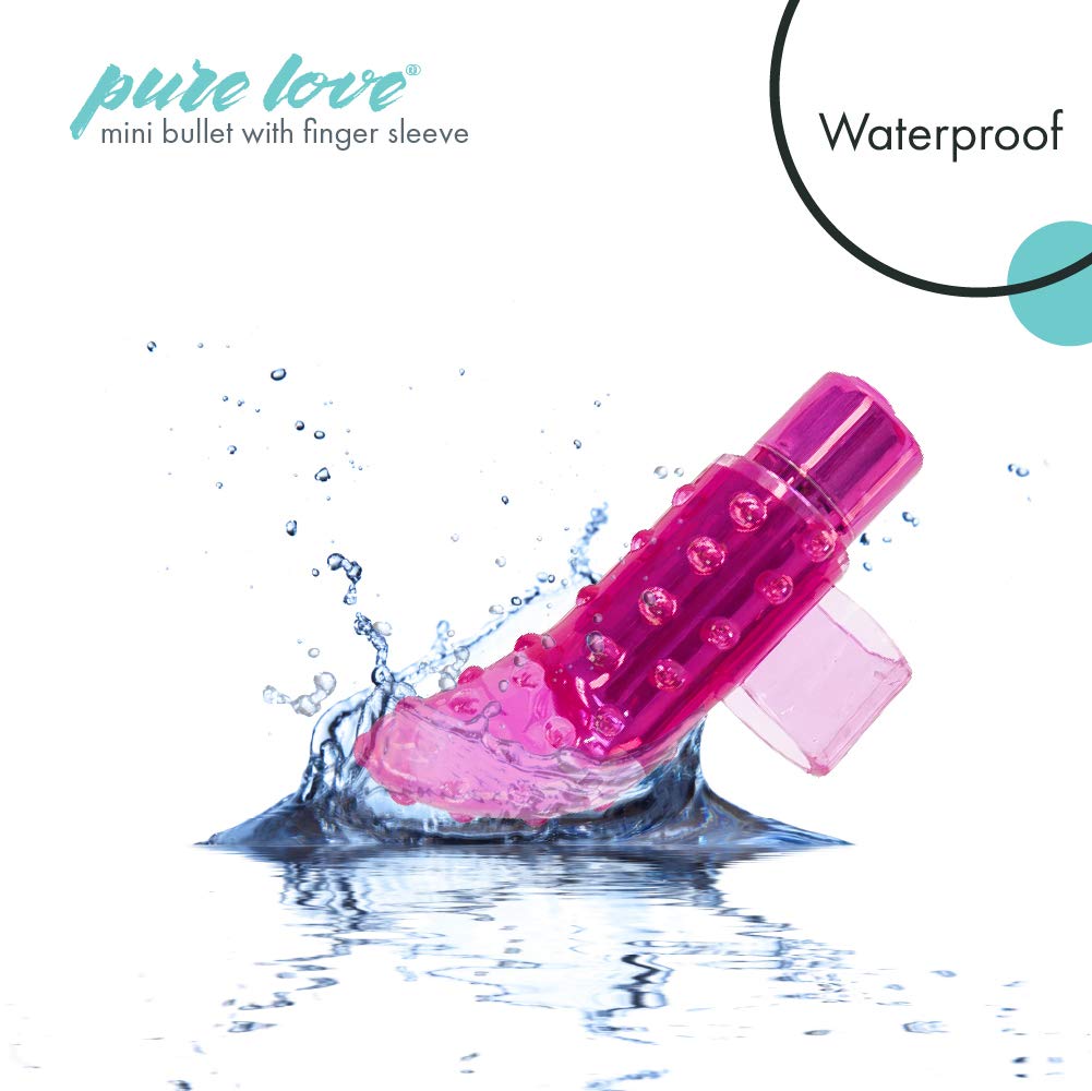 Pure Love Portable Finger Vibrator - Rechargeable & Waterproof Personal Massager for Women, Pink | Perfect for Travel, Relaxation & Intimate Moments