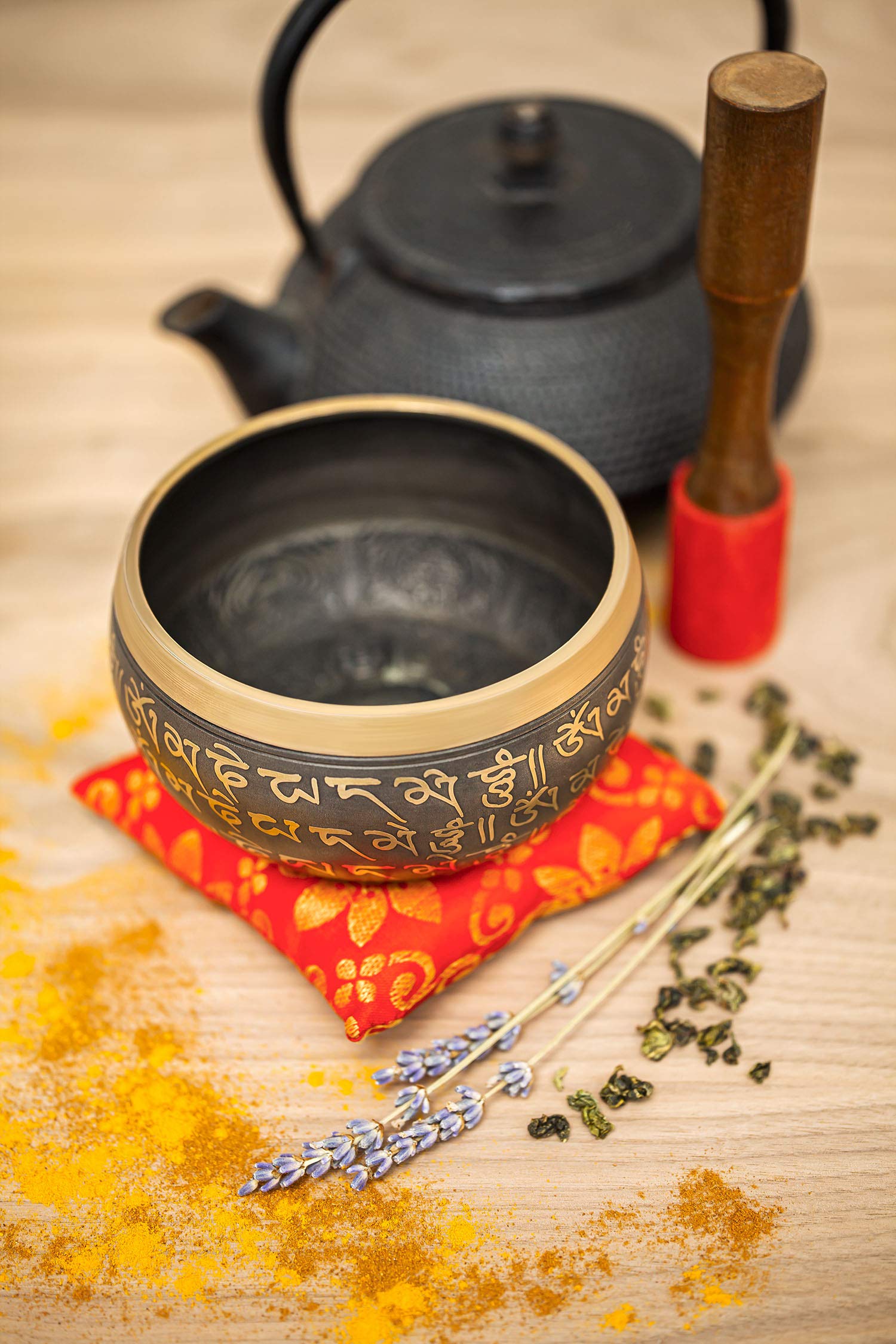 BimBamBom Handcrafted Tibetan Singing Bowl Set - 4