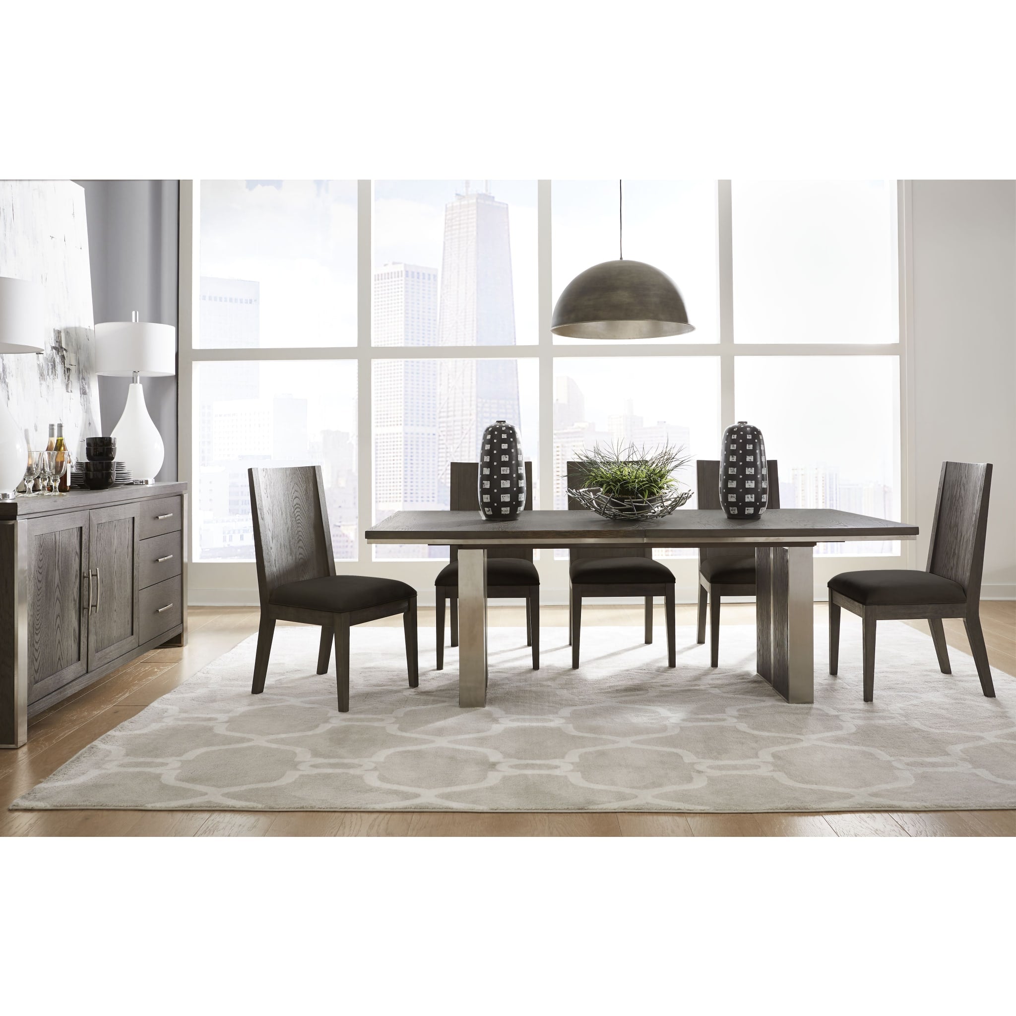 Modern Thunder Grey Sideboard - Stylish Storage Cabinet for Living Room, Dining Room & Entryway | Durable & Versatile Home Furniture