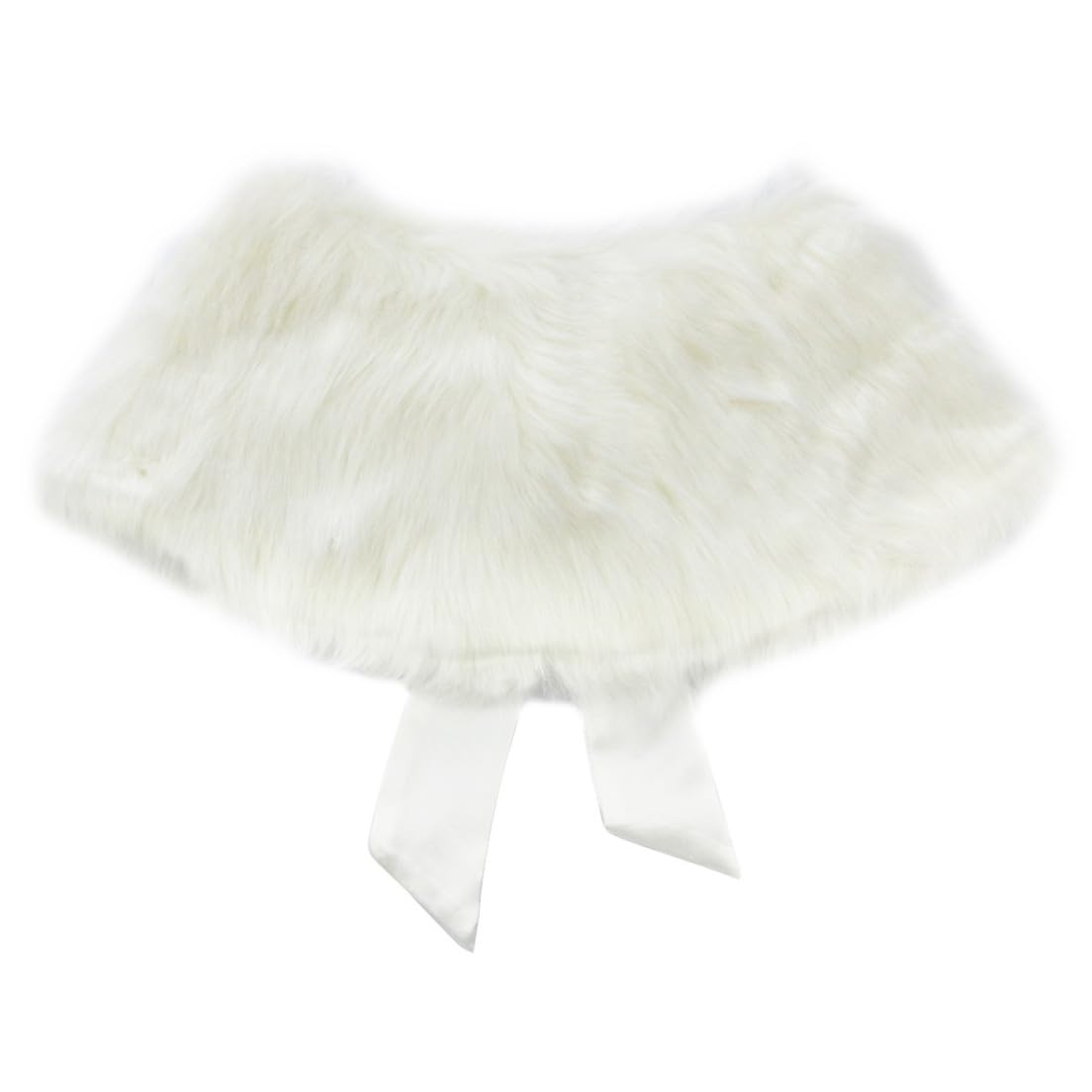 Flower Girl Princess Faux Fur Bolero Shrug - Elegant Wedding Shoulder Cape Shawl Wrap for Flower Girls & Bridesmaids - Perfect for Winter Weddings & Formal Events