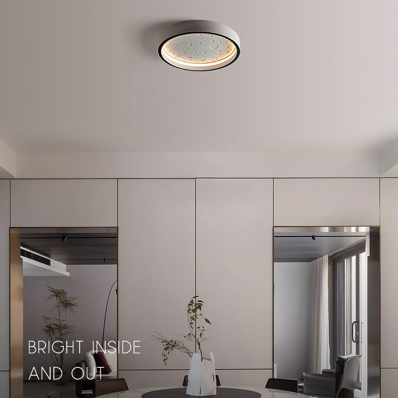 Moon Ceiling Lamp - 3D Illusion Night Light with Remote Control, Dimmable LED Nursery Light for Kids Room, Bedroom & Home Decor - Perfect for Relaxation, Meditation & Romantic Ambiance