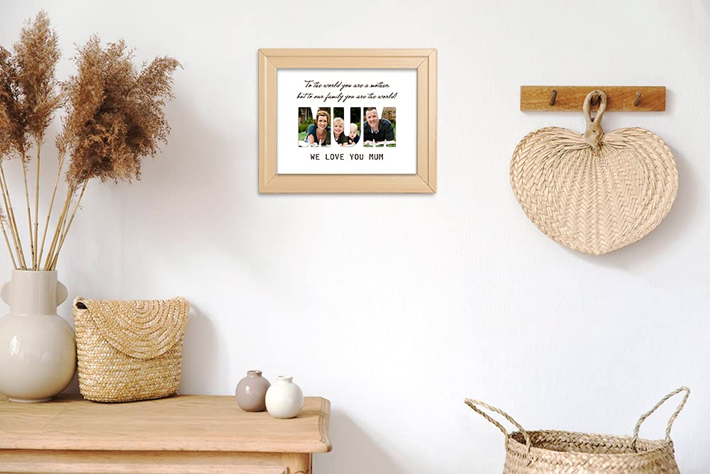 8x10 Mom Picture Frame Art Print - Gifts for Mom from Daughter or Son, Unframed Wall Decor for Mother's Day, Birthday, Christmas - Perfect for Step Mom & Mother-in-Law - Home & Office Decoration