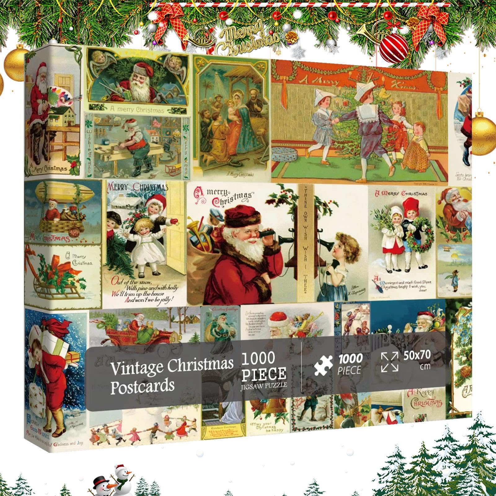 2024 Christmas Advent Calendar Puzzle - 1000 Piece Countdown Puzzle for Adults & Family Game Night - Holiday Party Activity, Gift for Puzzle Lovers (Perfect for Christmas Decor, Family Bonding & Cozy Winter Evenings)