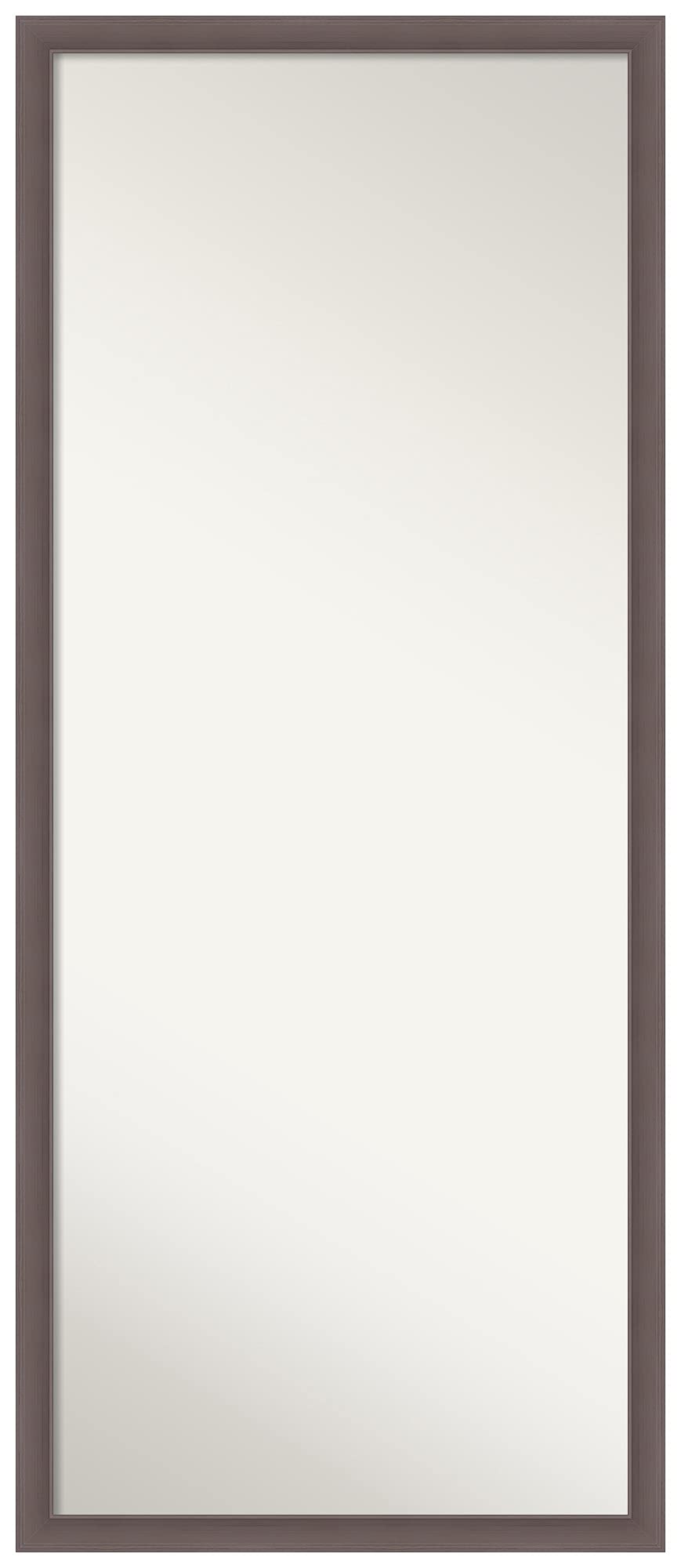 Amanti Art 63x27 Inch Silver Full Length Mirror - Urban Pewter Free Standing or Wall Mounted Body Mirror for Dressing Room, Bedroom, Entryway Decor - Handcrafted in USA