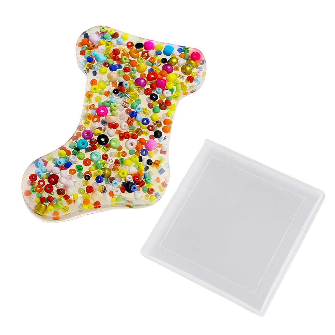 Anti-Anxiety Silicone Skin Picking Fidget Pad with Clear Plastic Case - Stress Relief Sensory Toy for Adults with Trichotillomania, Dermatillomania & Anxiety - Perfect for Office, Travel & Home Relaxation (Stocking Stuffer Gift)