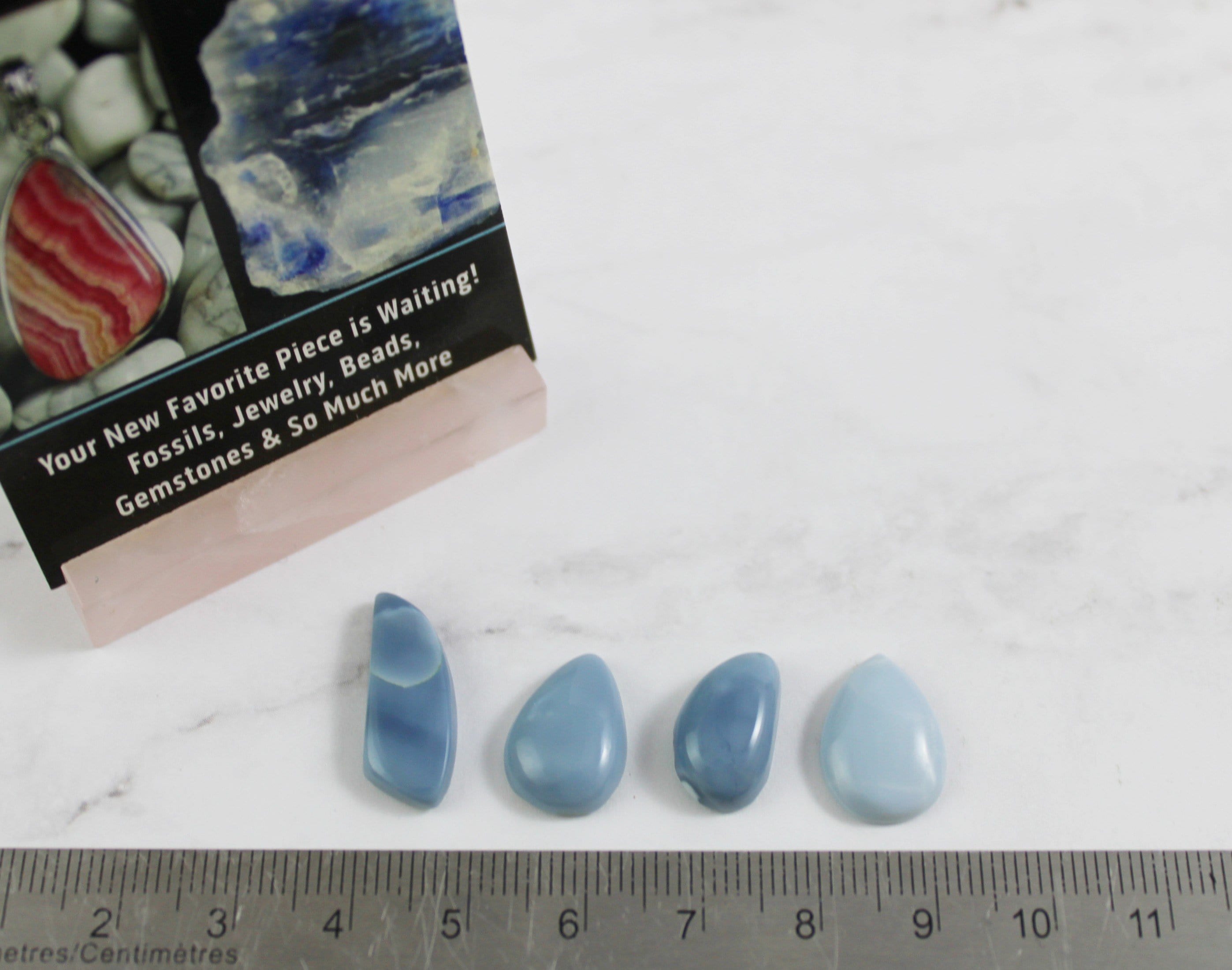 Natural Blue Opal Cabochons for Jewelry Making - High Quality Gemstone Beads for Rings, Pendants & DIY Crafts | Perfect for Gifts & Healing Crystal Collections