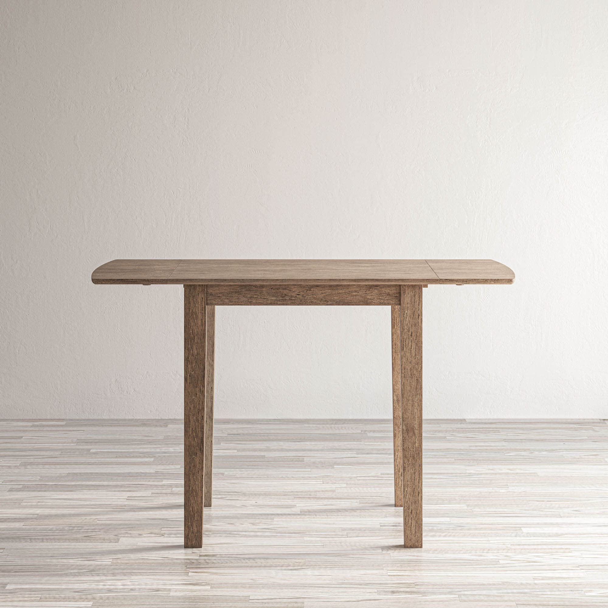 Jofran Inc. Eastern Tides Drop-Leaf Coastal Dining Table - Expandable Farmhouse Style Kitchen Table for Small Spaces, Perfect for Breakfast Nooks and Beach House Decor