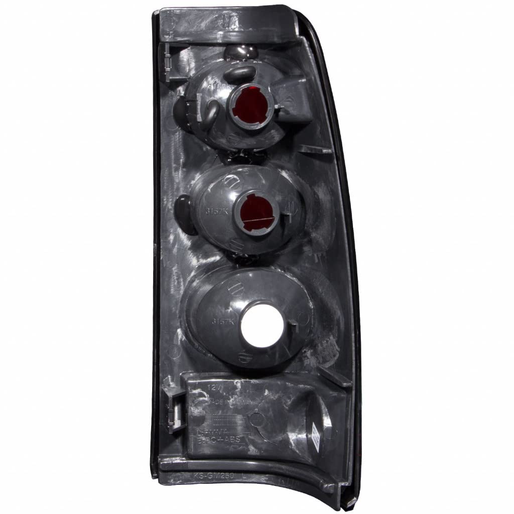 ANZO Chrome Tail Lights for 2007 GMC Sierra 2500 HD Classic | Replacement LED Brake Lights | Perfect for Off-Roading & Night Driving