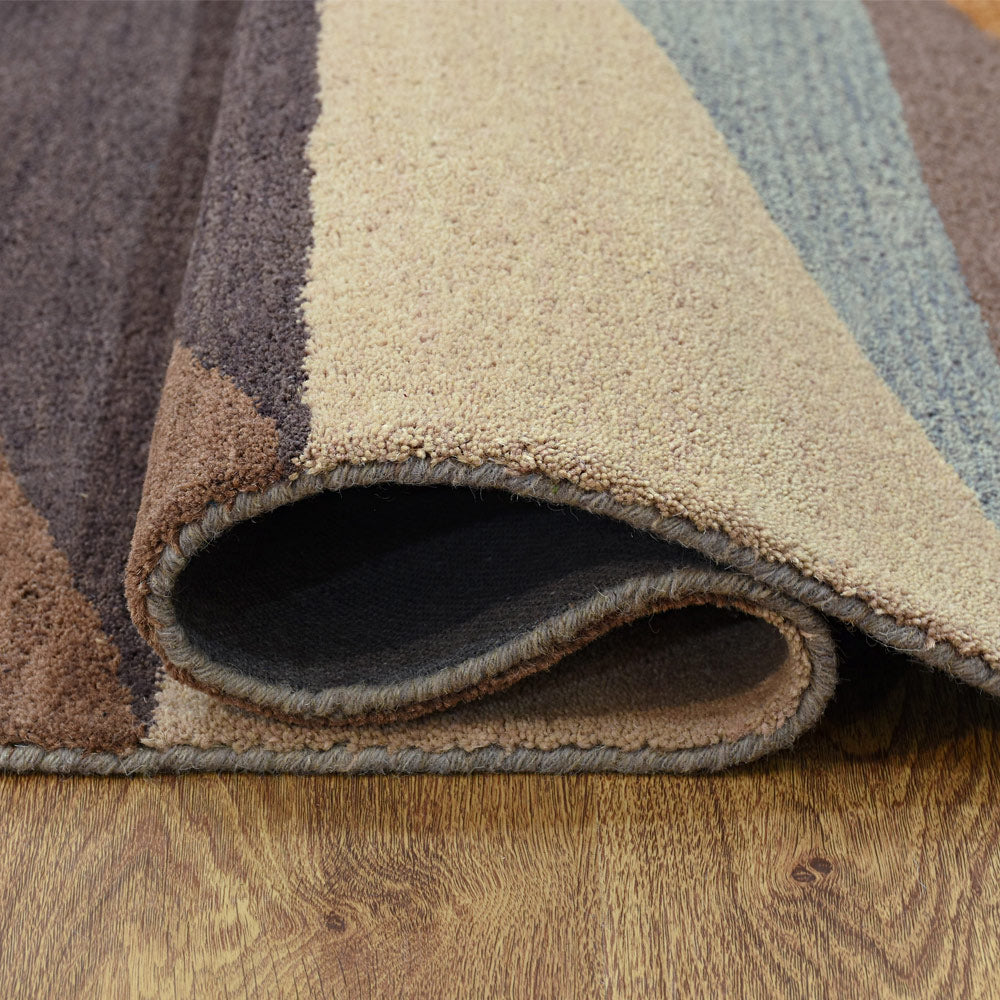 Premium Gridlock Hand Tufted Area Rug - Soft & Durable Non-Slip Living Room Carpet - Perfect for Bedroom, Office & Home Decor