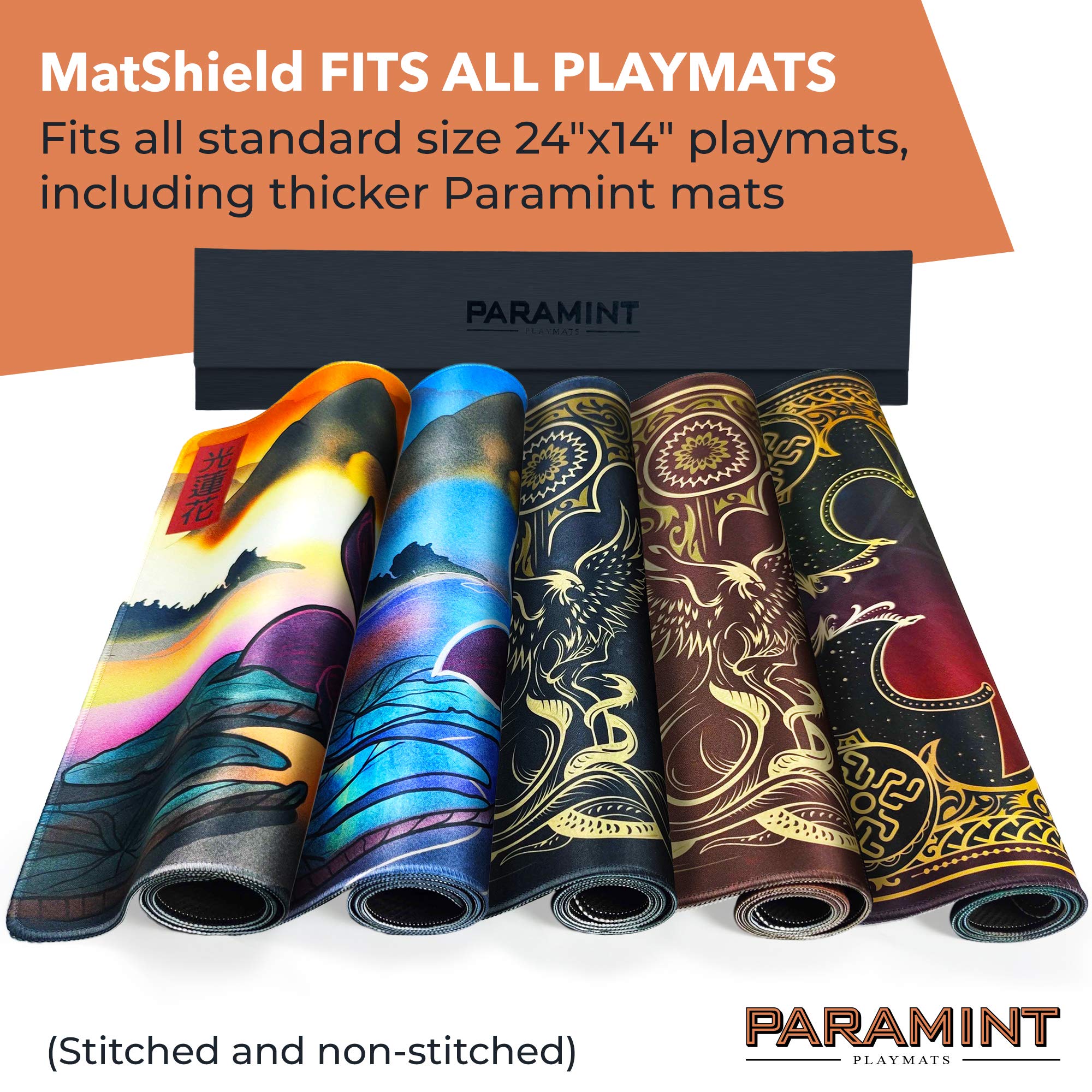 MatShield XL Durable Playmat Case for Magic The Gathering & YuGiOh - Premium Leatherette with Fabric Interior & Magnetic Closure - Perfect for MTG Tournaments, TCG Events & Card Game Storage