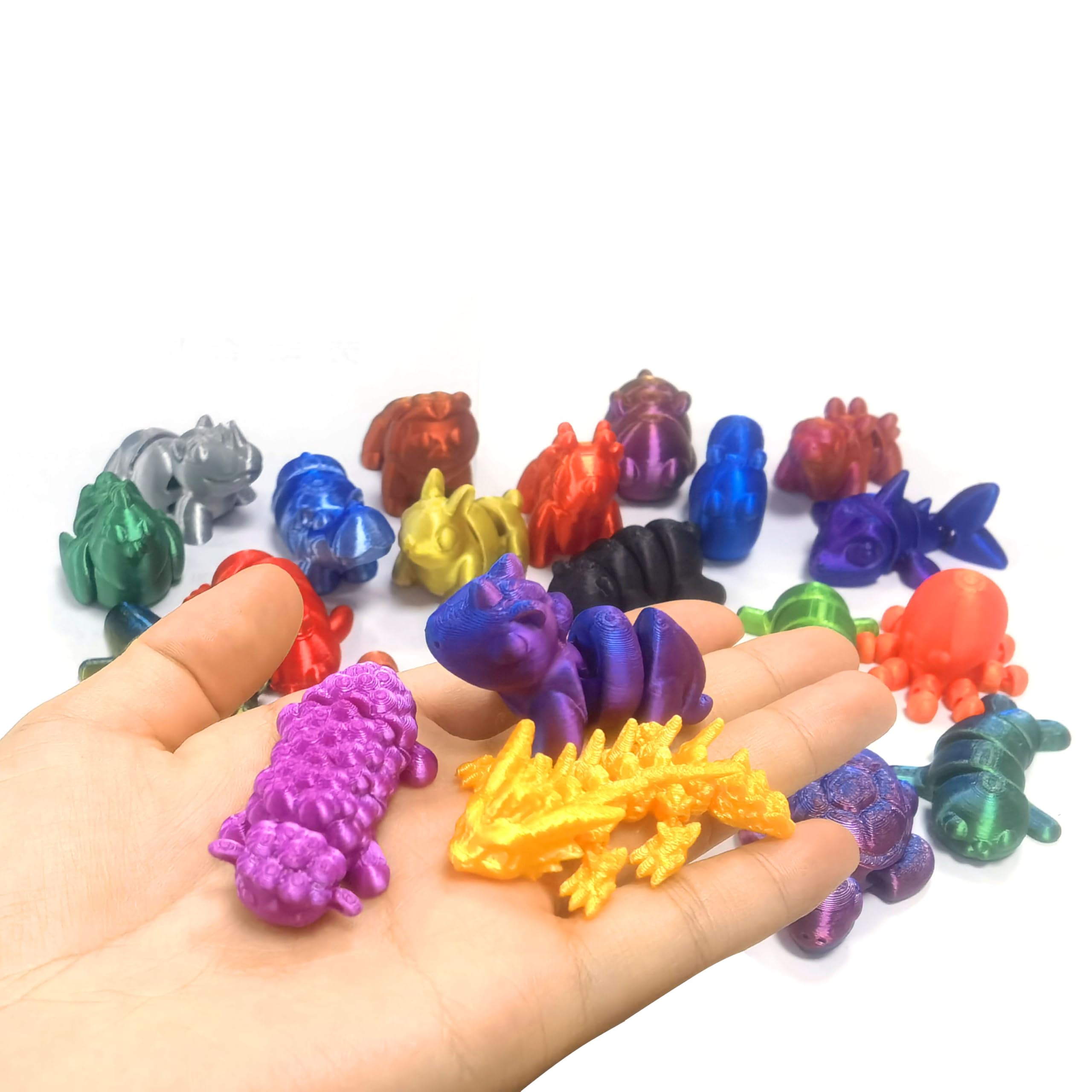 2024 Christmas Advent Calendar with Mini 3D Printed Animal Toys - Fun Holiday Countdown Gift for Kids, Girls, Boys & Adults - Perfect for Stocking Stuffers, Party Favors & Festive Celebrations