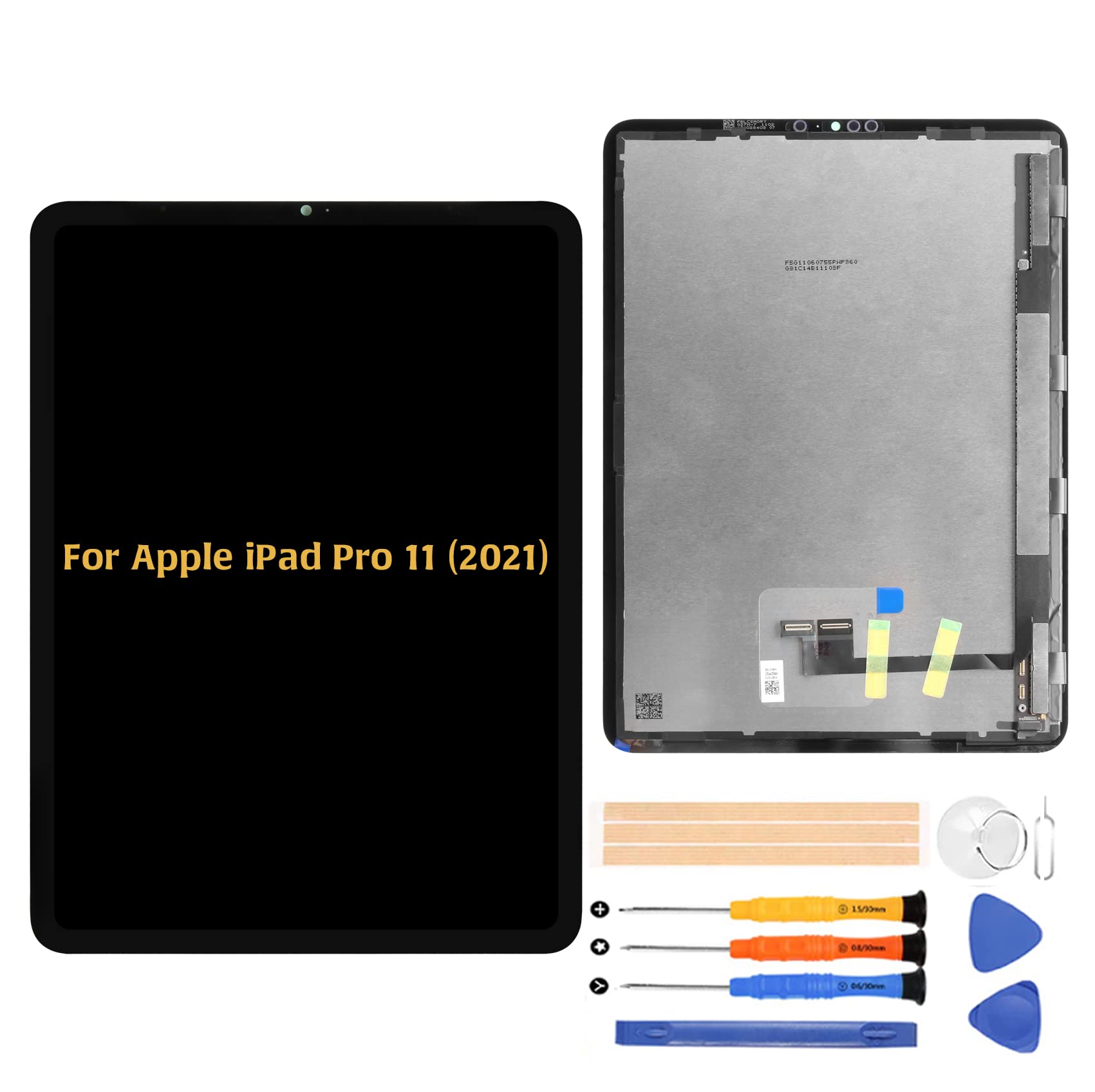 AMIND iPad Pro 11 3rd Gen (2021) 11-inch LCD Screen Replacement - Compatible with iPad Pro A2301/A2459/A2460 - Full Display Digitizer Assembly with Repair Tools (Not for 2020/2018/2022 Models) - Perfect for DIY iPad Screen Repair & Replacement