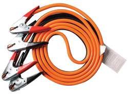 Westward Heavy Duty 4 AWG 20 Ft Booster Cable with Parrot Jaw Clamps - Ideal for Jump Starting Cars, Trucks, and SUVs in Emergency Situations