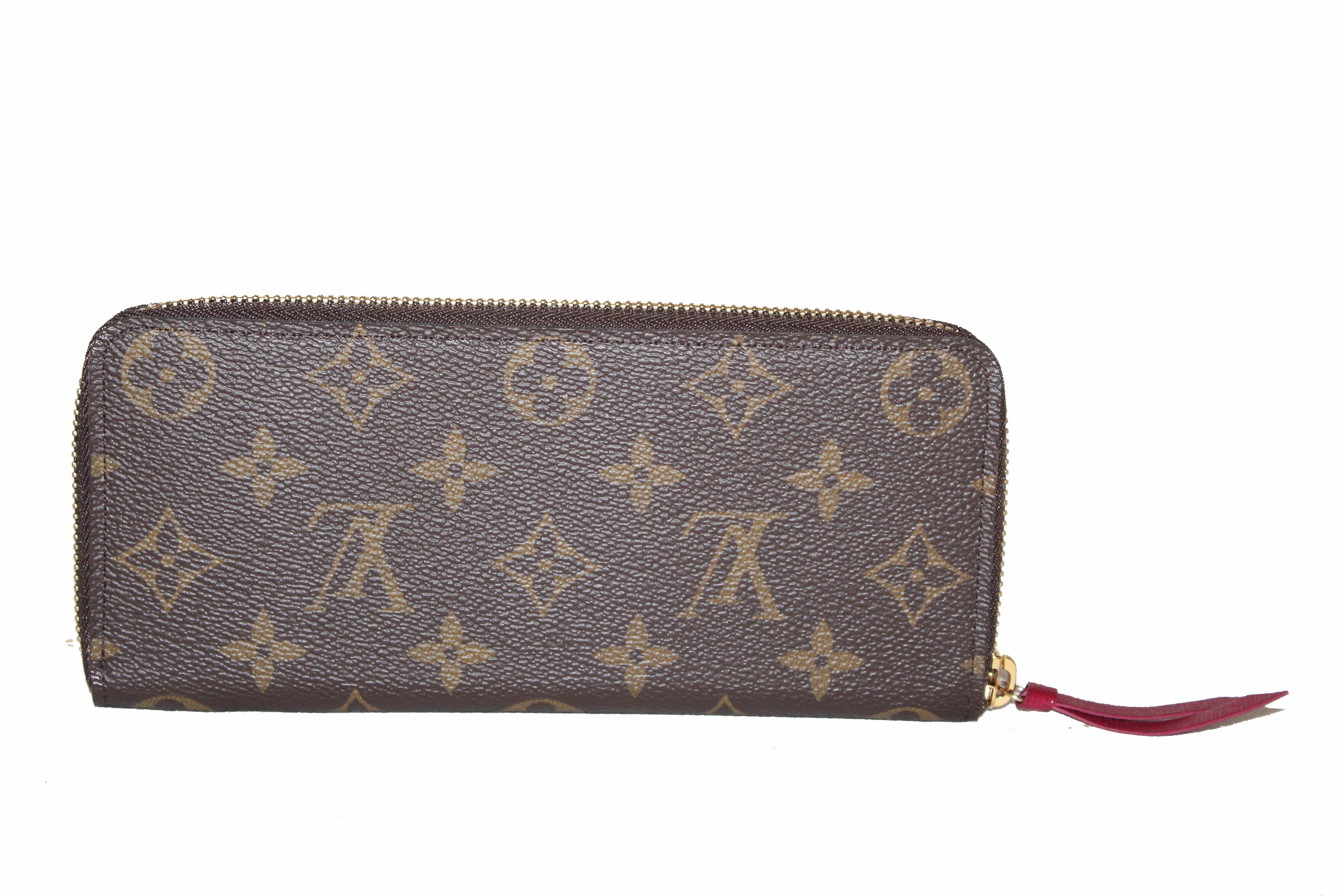 Authentic Louis Vuitton Monogram Fuchsia Clemence Wallet - Luxury Women's Designer Wallet for Everyday Use & Special Occasions