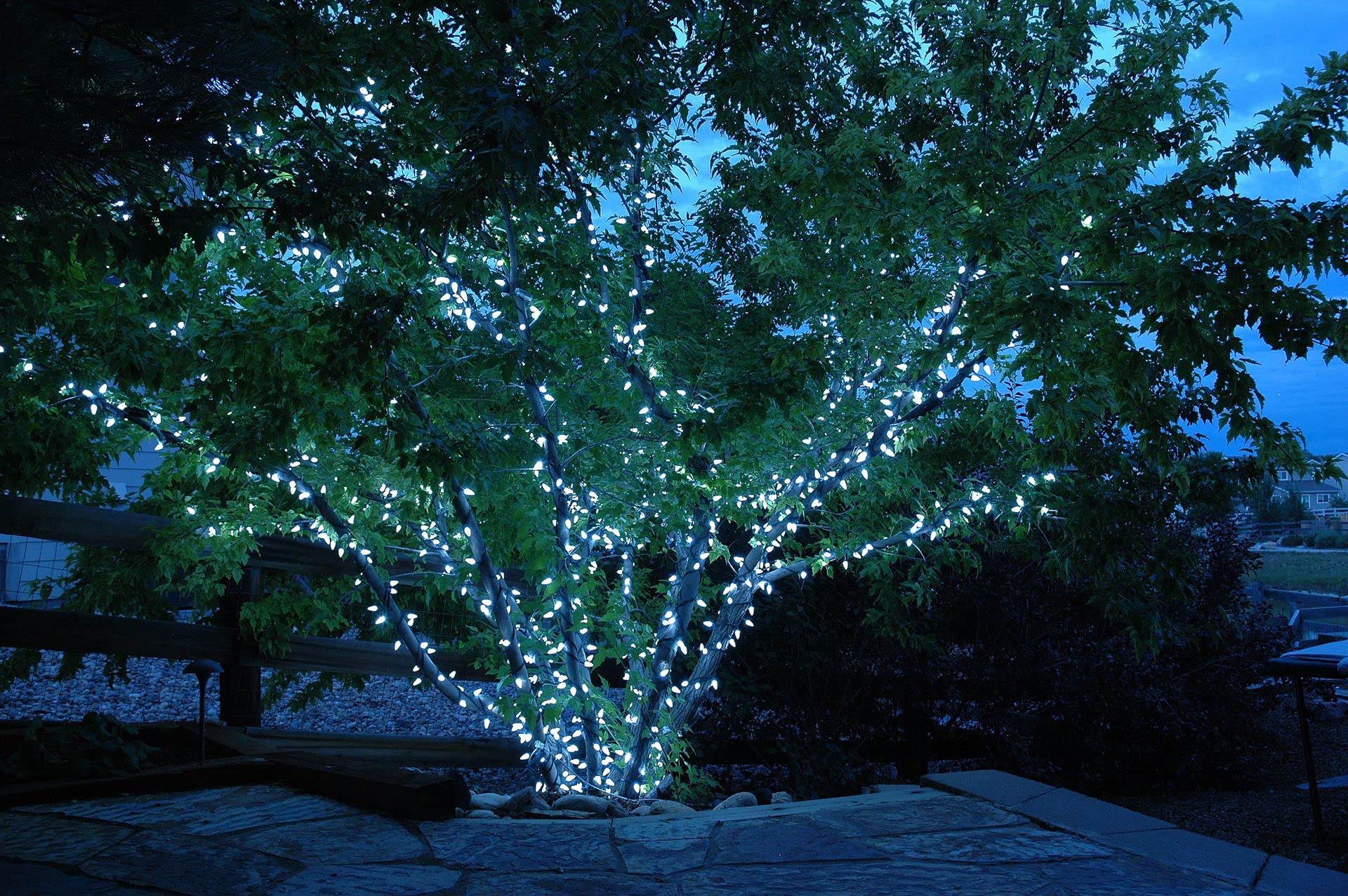 35 LED 11.5FT Christmas String Lights - Waterproof Outdoor Holiday Lights with Shatterproof Bulbs, Indoor/Outdoor Mini Fairy Lights for Christmas Tree, Yard, Party & Home Decor (Warm White)