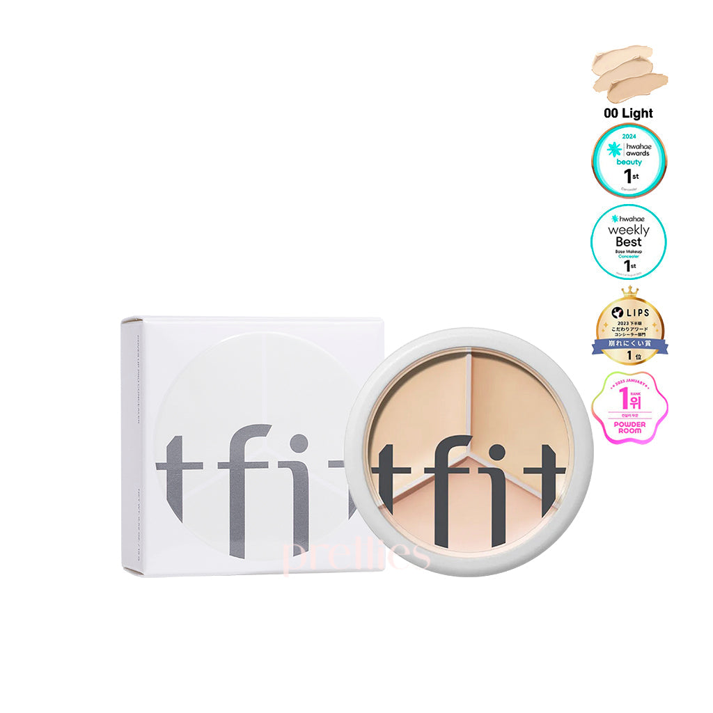 TFIT Coverup Pro Concealer 15g - 00 Light Shade, Full Coverage Liquid Concealer for Dark Circles & Blemishes - Perfect for Everyday Makeup & Professional Use