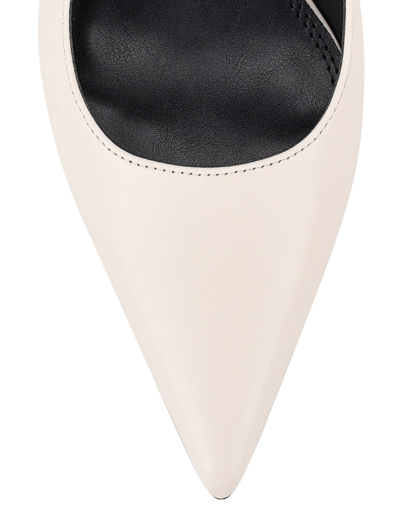 Yohana Women's Heeled Slingback Sandals - White Leather Dress Shoes for Weddings, Parties & Office Wear
