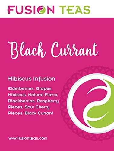 Organic Black Currant Hibiscus Herbal Tea - Caffeine Free Loose Leaf Blend, 1lb (16oz) Bulk Pack - Perfect for Iced Tea, Relaxation & Antioxidant Boost