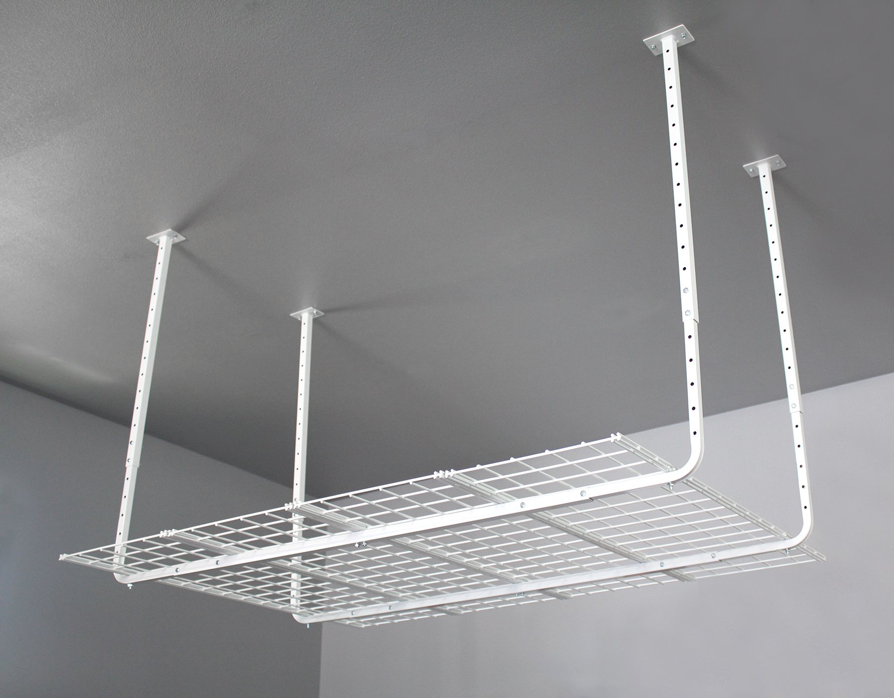 Heavy Duty Overhead Garage Storage Rack - Adjustable Ceiling Storage System, 60