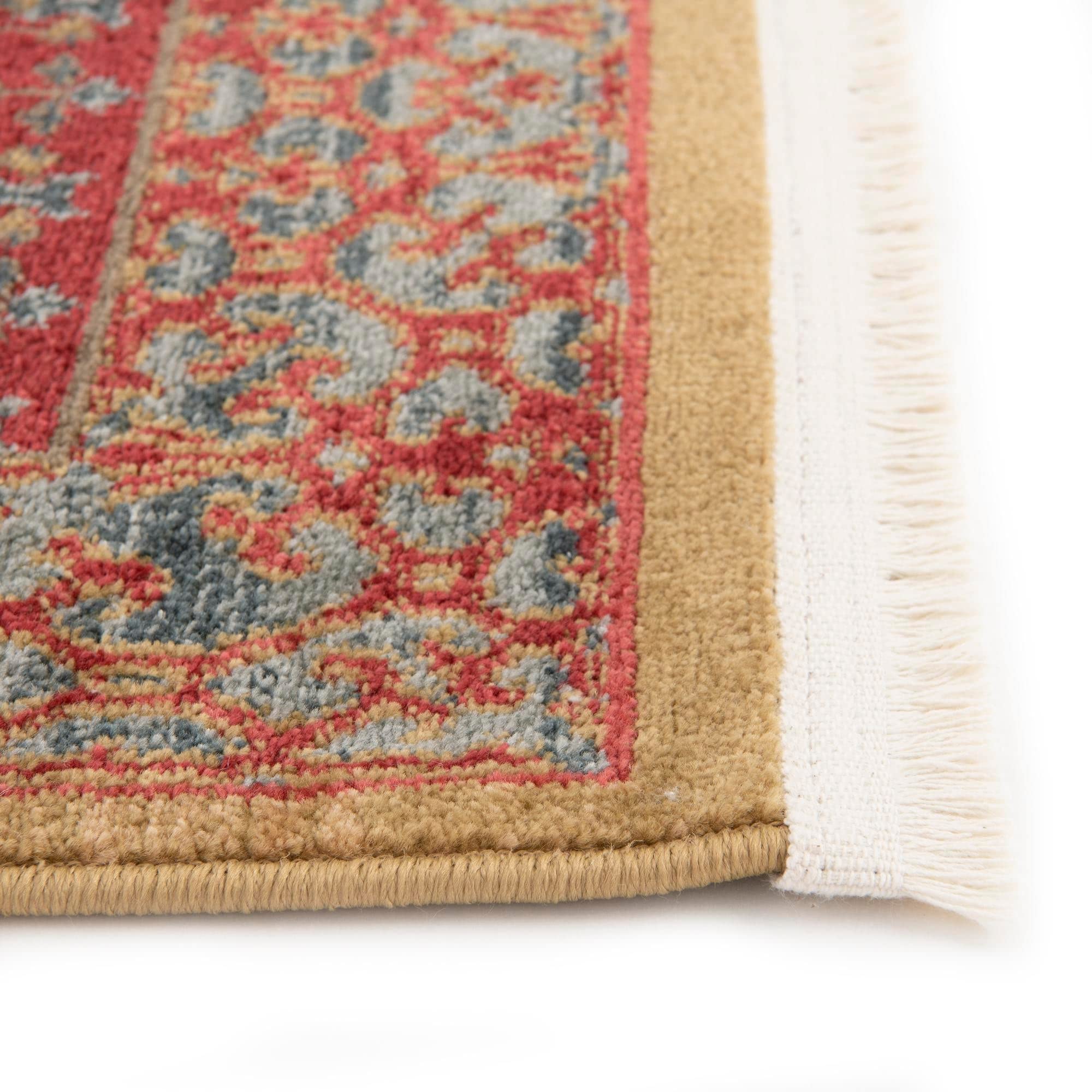 Amina Collection 10' Red Flatweave Runner Rug - Soft Non-Slip Hallway & Entryway Carpet for Home Decor | Perfect for High Traffic Areas, Living Rooms & Bedrooms