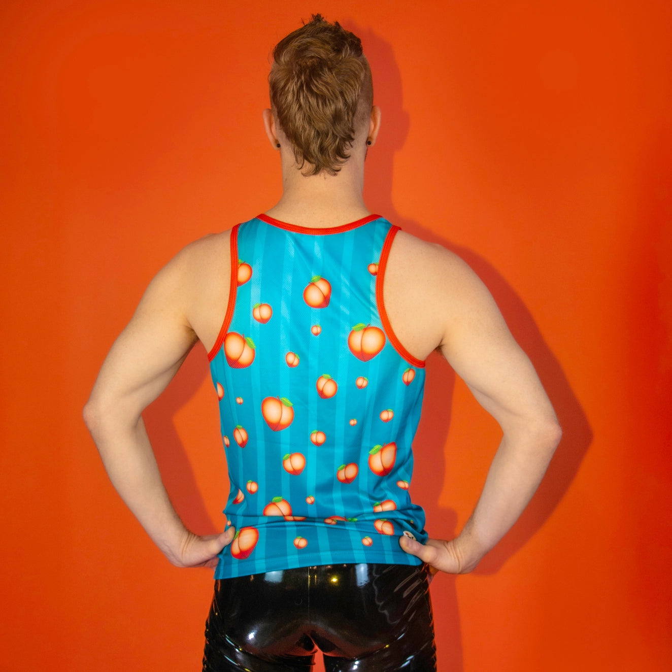 Peachy Kings Women's Juicy Mesh Tank Top - Soft & Breathable Blue Summer Top for Casual Wear, Gym, and Beach Outfits