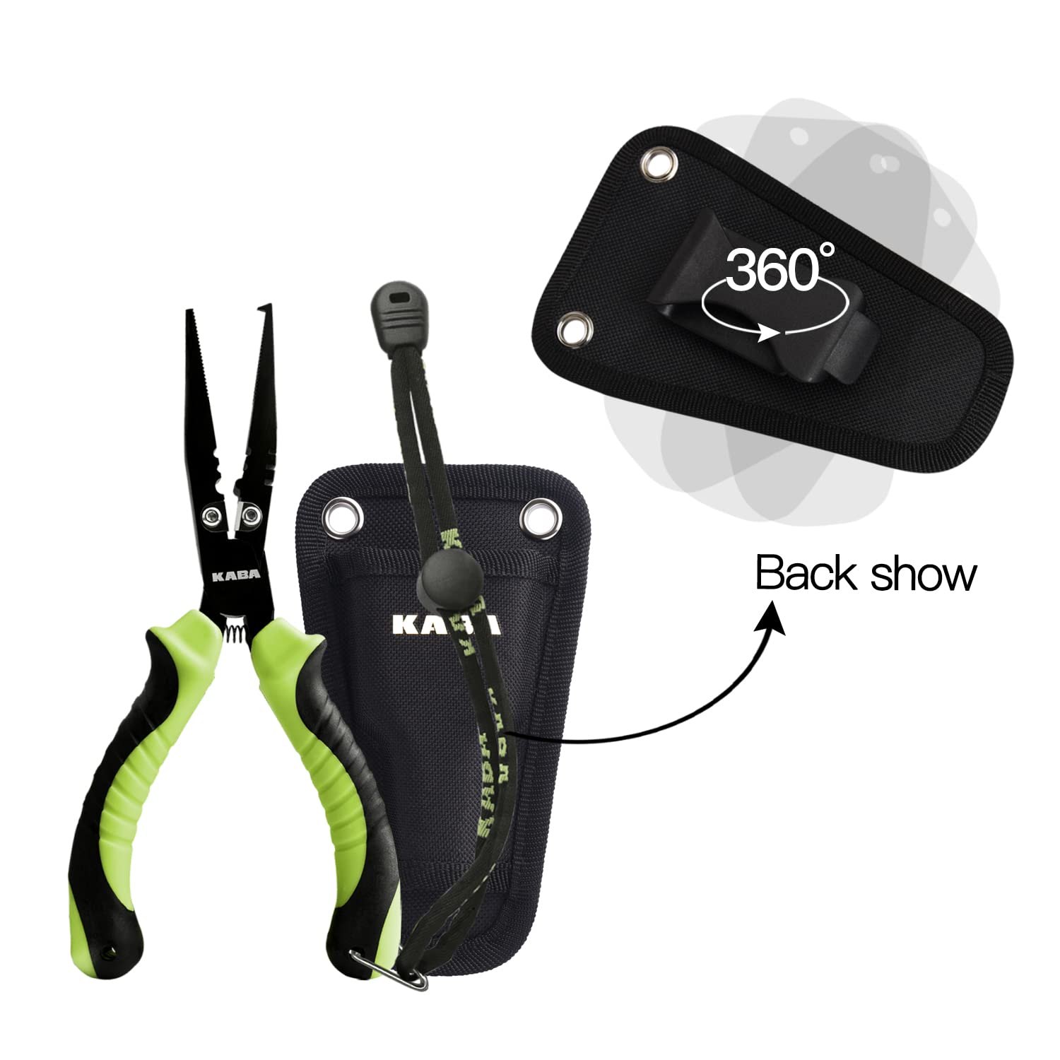 **Kaba Fish Lip Gripper with Scale - 40lb Stainless Steel Fishing Gripper, Professional Lip Grabber Tool for Fish Control - Perfect for Catch & Release, Kayak Fishing, and Boat Angling**