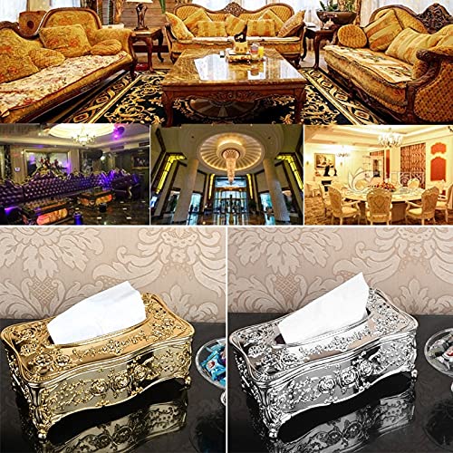 Luxury European Style Acrylic Tissue Box Holder - Elegant Red Decorative Tissue Dispenser for KTV, Living Room, Bedroom & Bathroom - Premium Handkerchief & Toilet Paper Storage Solution