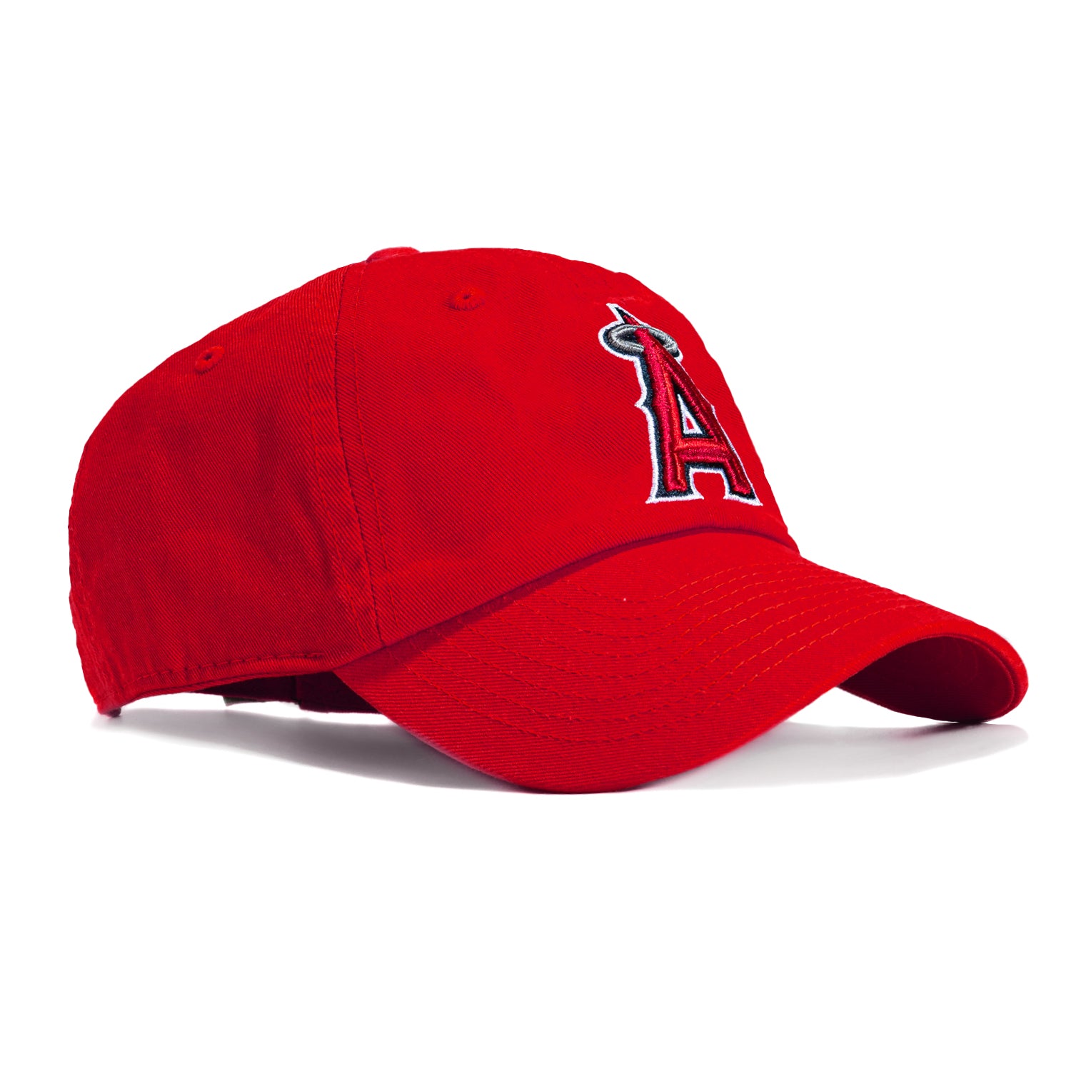 Los Angeles Angels Game Adjustable Baseball Cap - 47 Brand Cleanup Hat in Red for Men & Women | Perfect for MLB Games, Sports Events & Casual Wear