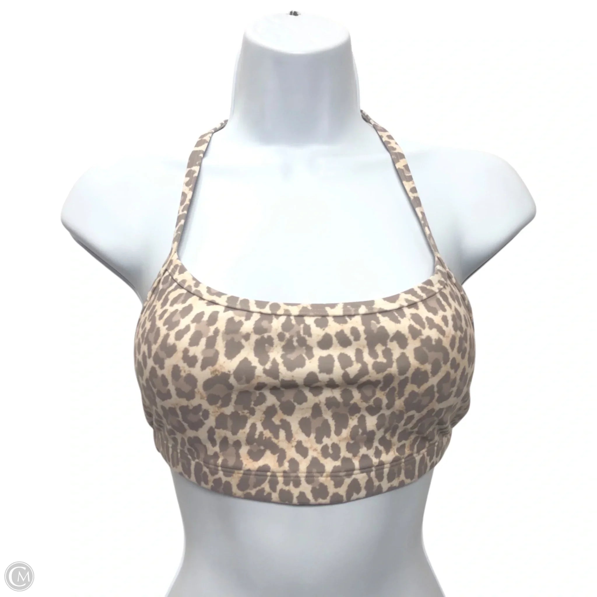 Johnny Was Grey & White Athletic Bra - Size S - Comfortable & Supportive for Yoga, Running & Workouts
