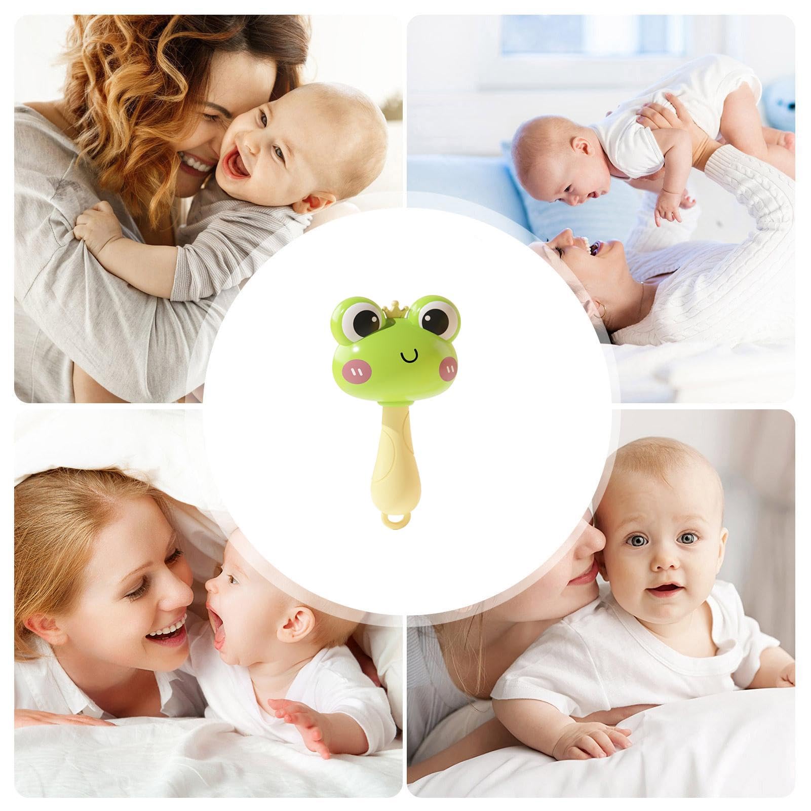 Toddler Maracas Shakers - Animal Rattle Musical Toys for Babies (Frog & Duck Design) | Fun Early Learning Instruments for Kids' Music Play & Sensory Development