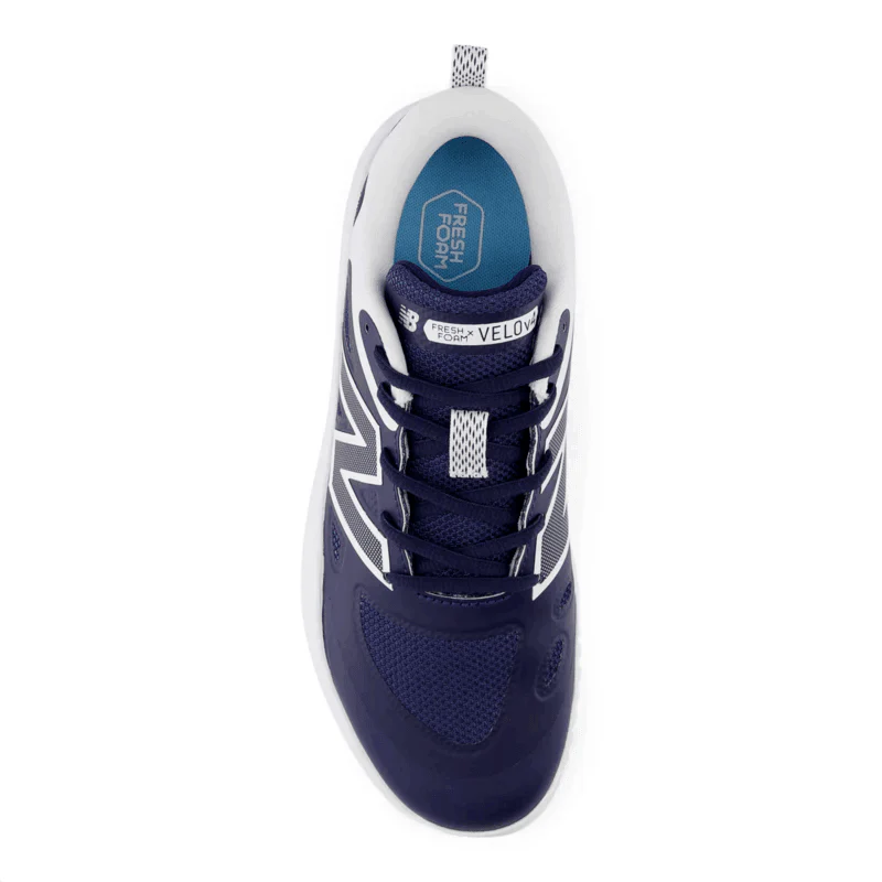 New Balance Women's Fresh Foam X Velo v4 Turf Trainer Softball Shoes - Navy Blue | Lightweight Comfort for Softball & Baseball | Artificial Turf & Field Use