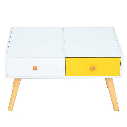 Modern Vanity Table with Lighted Mirror & 2 Drawers - Large Storage Writing Desk, Dresser & Bedroom Decor for Women & Girls | Perfect for Makeup, Study & Home Office Organization