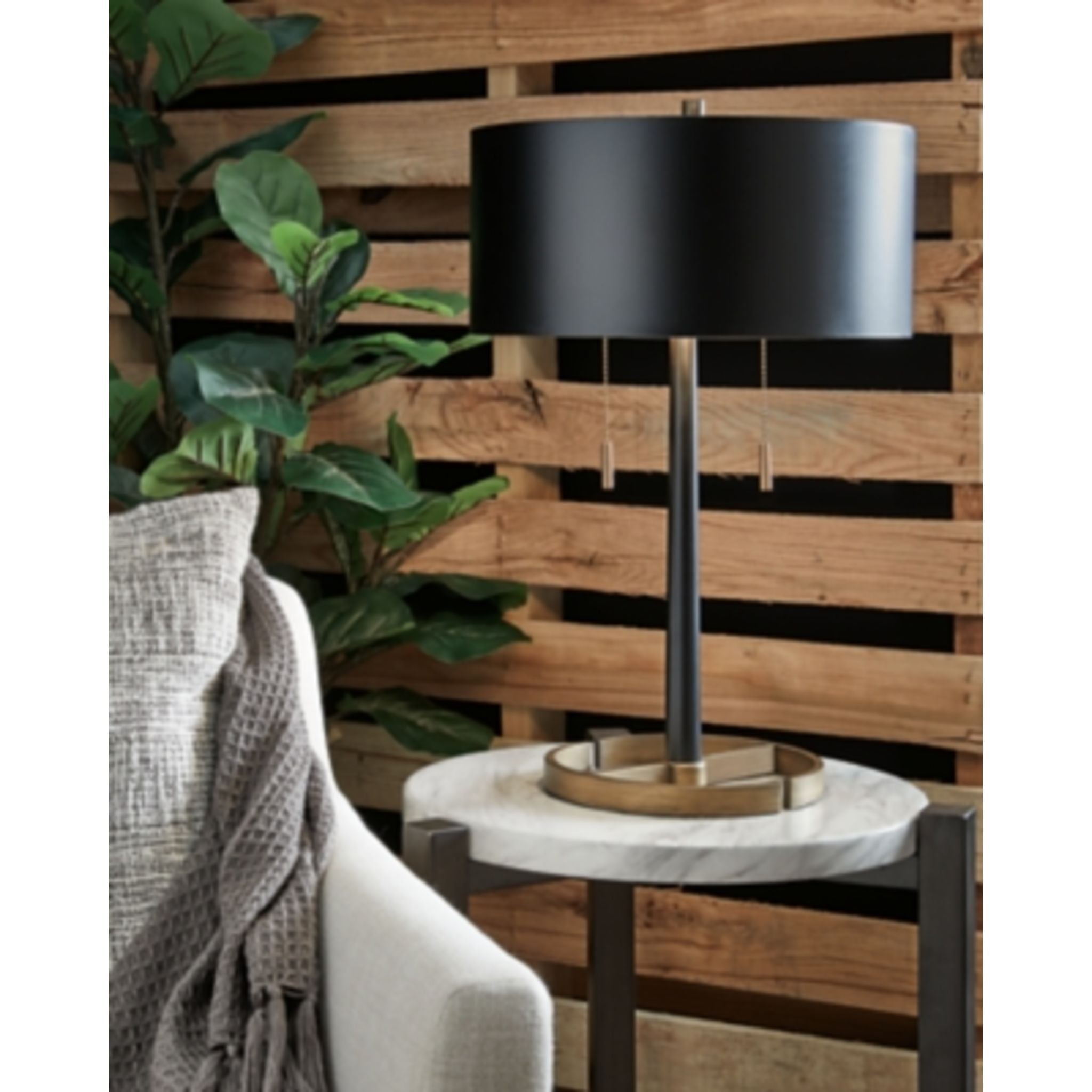Amadell Modern Table Lamp - 24 Inch Height, LED Desk Light with Adjustable Brightness, Perfect for Bedroom, Living Room, and Office Workspace