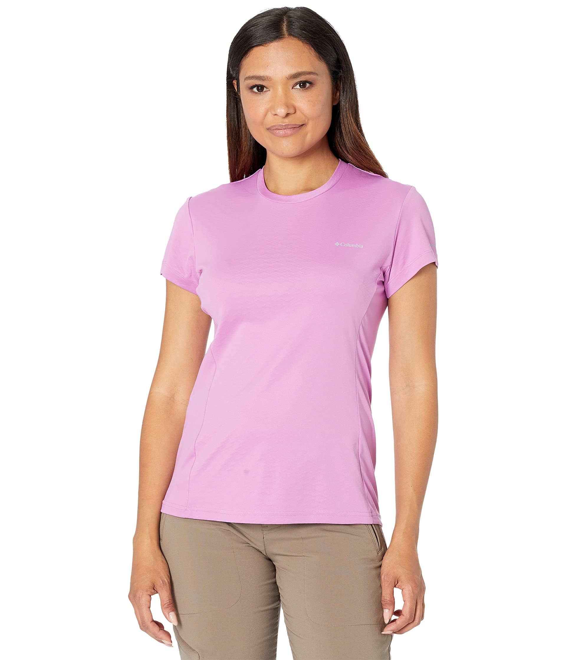 Columbia Women's Zero Ice Cirro-Cool Short Sleeve Shirt - Lightweight & Breathable for Hiking, Running & Outdoor Activities