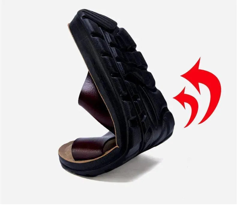Premium Genuine Leather Walker Sandals for Men & Women - Comfortable & Durable Walking Shoes for Outdoor, Travel & Casual Wear