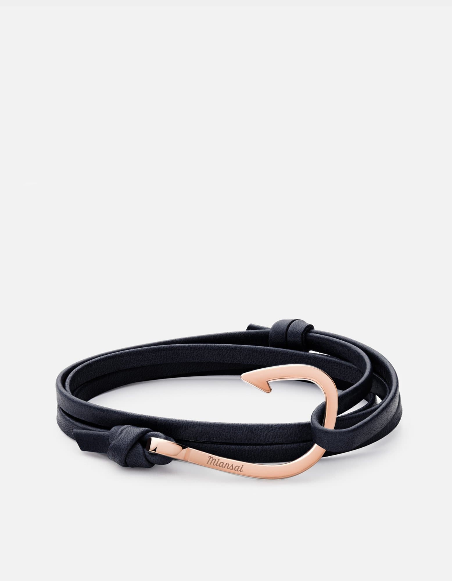 Premium Rose Gold Hook Leather Bracelet for Women - Elegant Adjustable Wrap Bracelet for Daily Wear, Gift Giving & Boho Fashion
