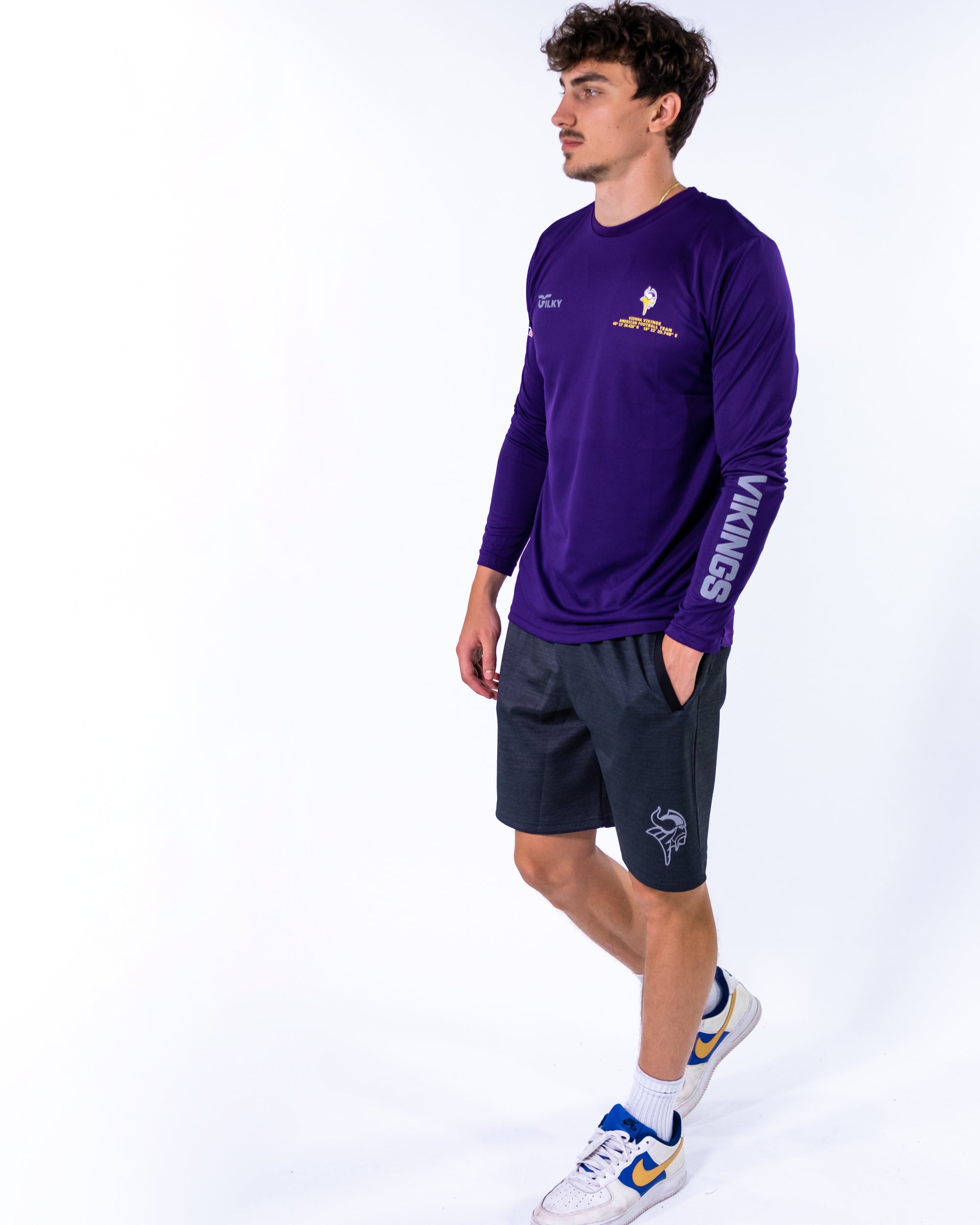 Vienna Vikings Performance Training Shorts 2023 - Breathable Athletic Shorts for Football, Running & Gym Workouts - On-Field Comfort & Style