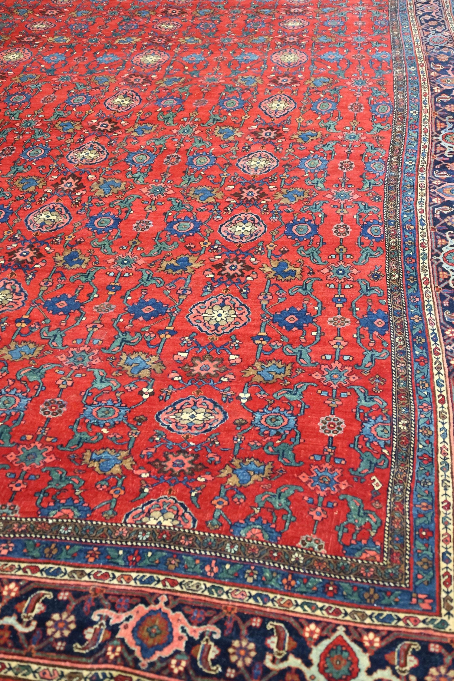 Handmade Antique Bijar Tribal Rug - Traditional Persian Carpet JF8666 for Living Room, Bedroom & Home Decor