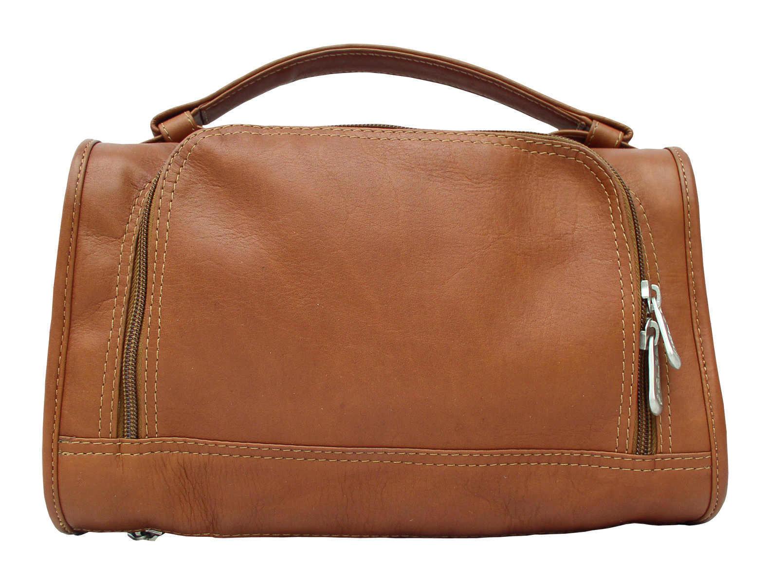 Premium Leather Half Moon Utility Kit - Durable Multi-Pocket Organizer for Tools, Makeup & Essentials | Perfect for Travel, Camping & Everyday Use