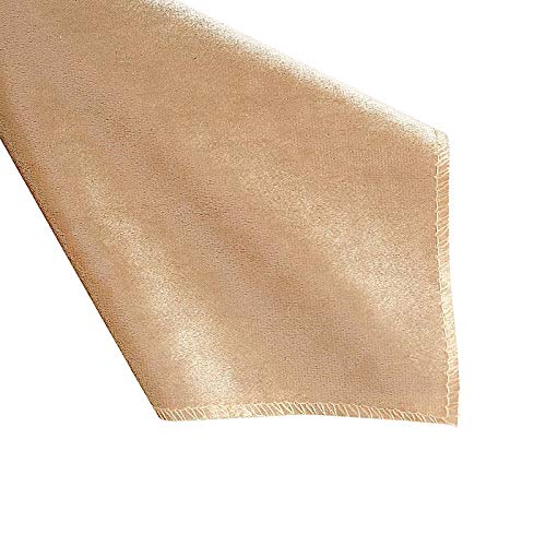 100-Pack Premium Champagne Velvet Napkins 20x20 Inch - Elegant Wedding, Party & Dinner Table Decorations - Luxury Event Linens for Catering, Banquets & Special Occasions