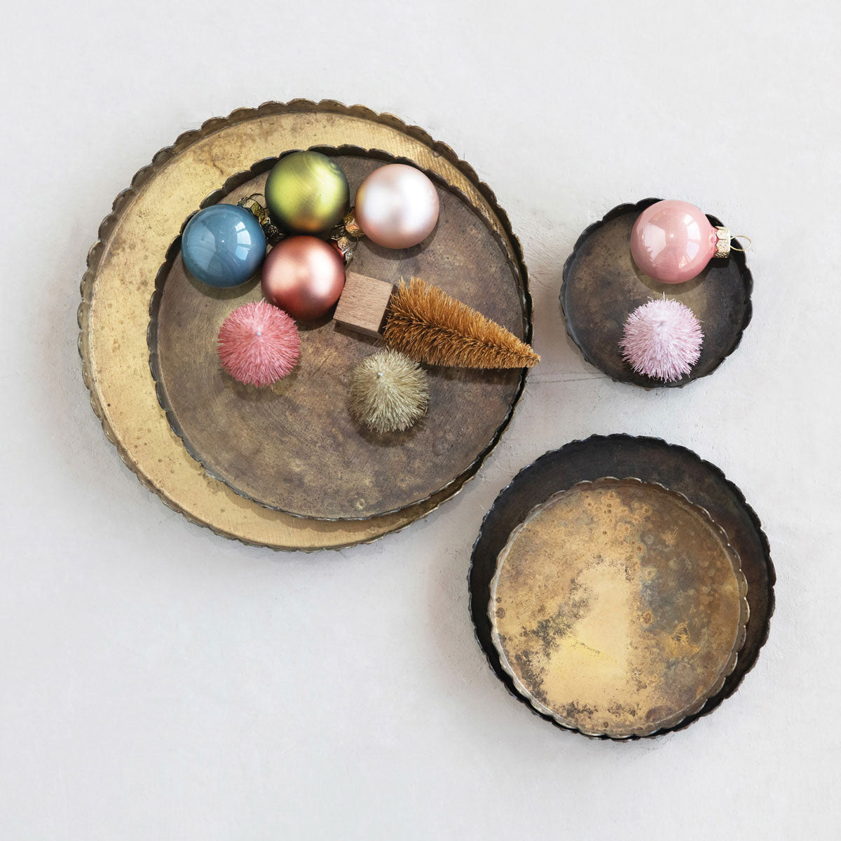 Elegant Decorative Trays Set of 5 - Stylish Serving & Display Trays for Home Decor, Dining, and Gift Giving
