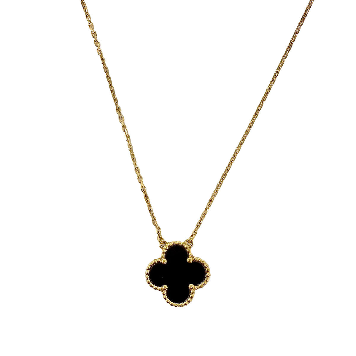 Van Cleef & Arpels Vintage Alhambra 18K Gold Pendant Necklace | Luxury Jewelry for Women | Perfect for Weddings, Anniversaries & Special Occasions
