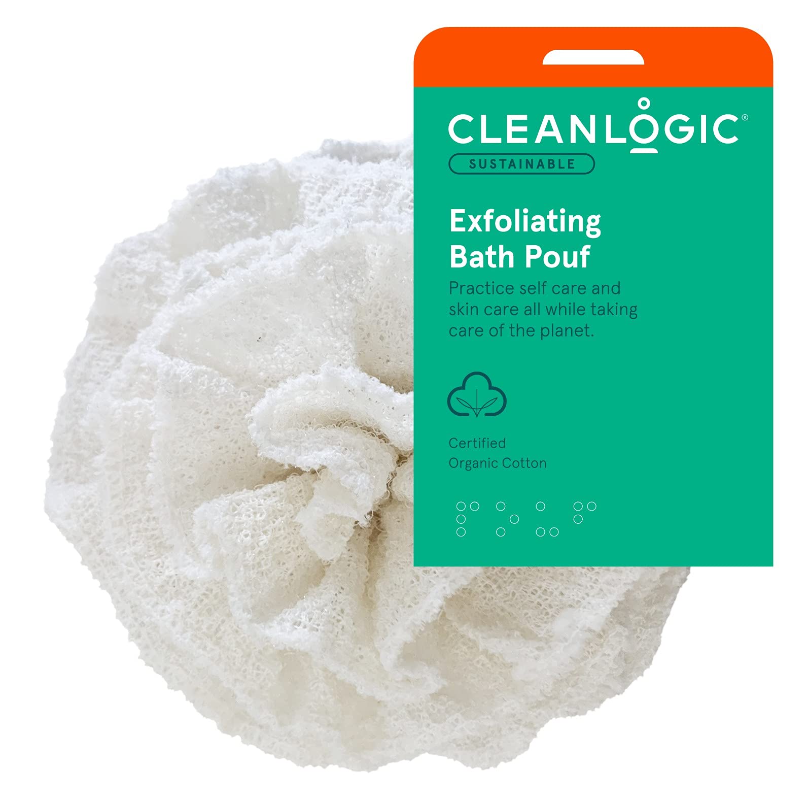 Clean Logic Exfoliating Bath Pouf (Pack of 6) - Soft Exfoliating Shower Sponge for Smooth Skin, Gentle Body Scrubber - Perfect for Daily Shower, Spa & Gift Sets