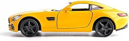 1:36 Scale Die Cast Alloy Mercedes-Benz AMG GTS Model Car - Pull Back Toy Vehicle for Kids Boys Girls - Collectible Gift (Yellow) - Perfect for Playtime, Birthday Presents & Car Enthusiasts