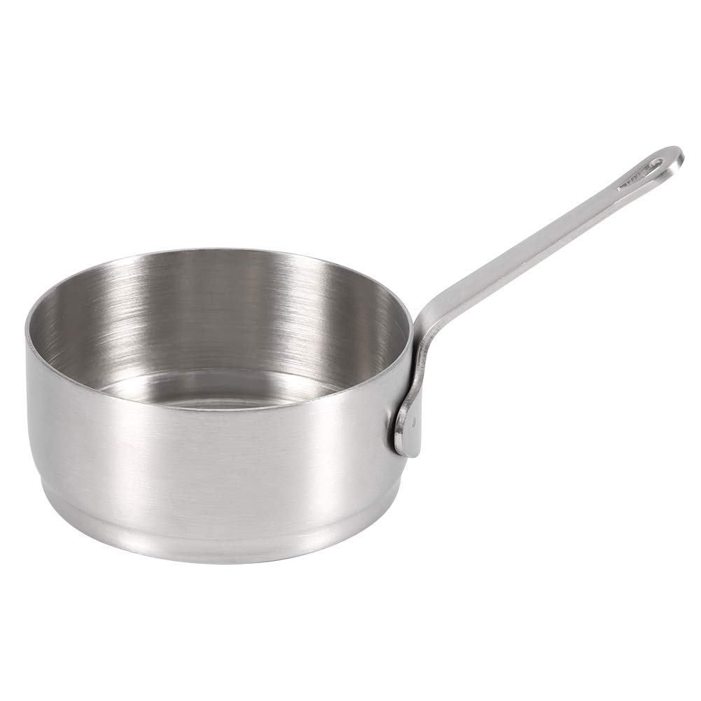 Premium Stainless Steel Sauce Bowl with Long Handle - Round Dipping Dish for Gravy, Seasoning, Pepper & Condiments - Durable Kitchen Utensil & Tableware for Restaurants, Catering & Home Cooking